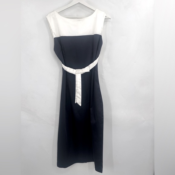 Tatyana Bettie Page Dress Pencil Wiggle Navy Blue White Lady Luck Retro Size XXL - Picture 4 of 9